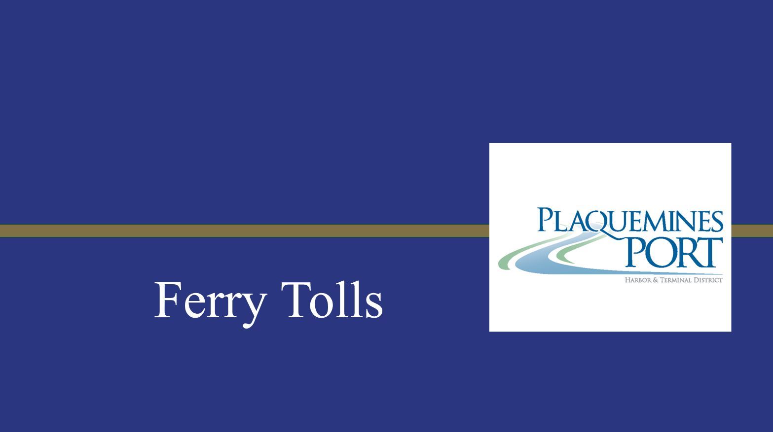 Ferry Tolls