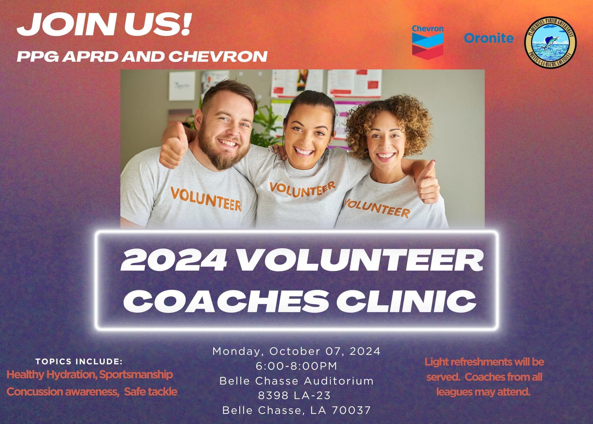 2024 Volunteer Coaches clinic